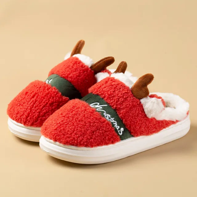 Fluffy Christmas Slippers