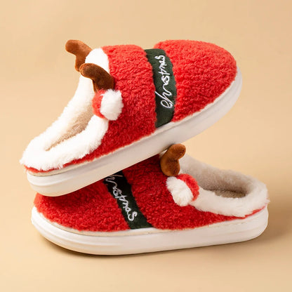 Fluffy Christmas Slippers